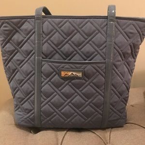 Vera Bradley Trimmed Pleated Tote in Blue